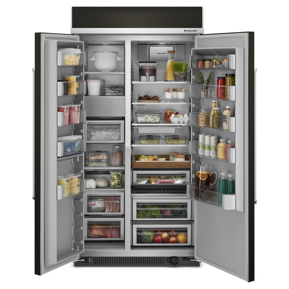 Kitchenaid KBSN702MBS 25.5 Cu Ft. 42" Built-In Side-by-Side Refrigerator with PrintShield™ Finish