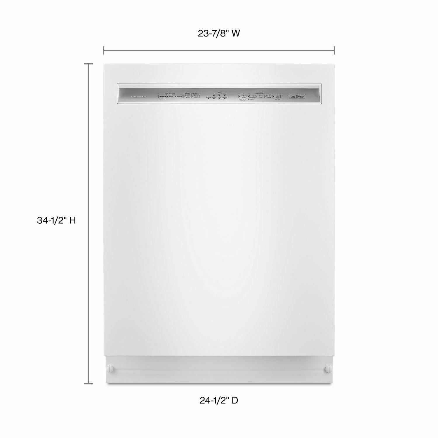 46 DBA Dishwasher with ProWash™, Front Control - White