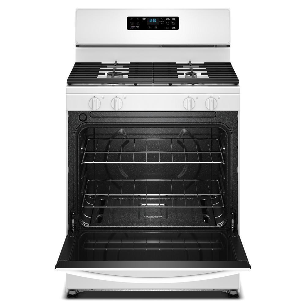 Whirlpool WFGS3030RW 30-inch Gas Range with Crispy Mode and Dishwasher Safe Grates