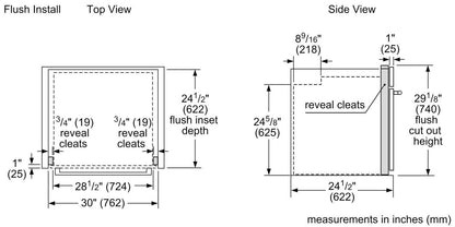 Bosch HBL5344UC 500 Series Single Wall Oven 30" Black Stainless Steel