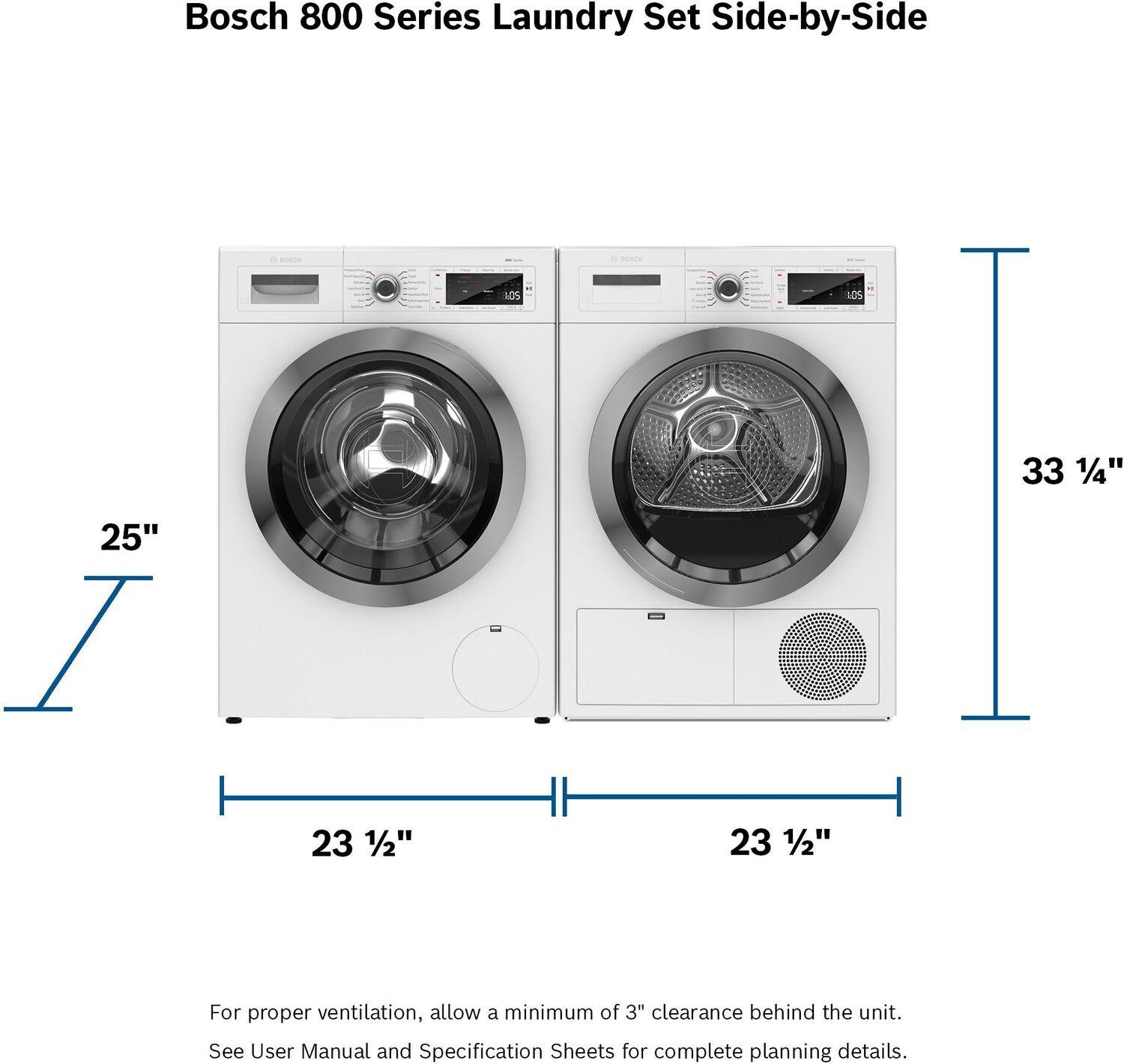 Bosch 800 Series Compact Condensation Dryer WTG865H4UC