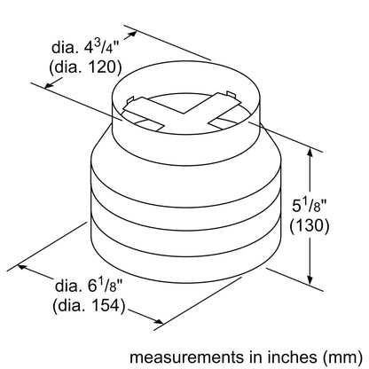 Bosch HUIRED56UC Air duct part