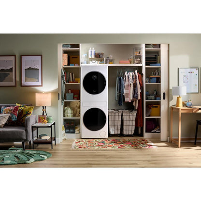 Whirlpool WFH5424SW Compact ENERGY STAR® Ventless Heat Pump Laundry Tower with 2.7-cu ft Washer and Electric 4.3-cu ft Dryer