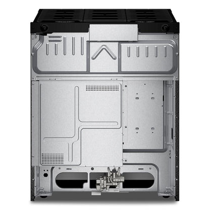Whirlpool WSGS4530TB 30-inch Gas Smart Range with Air Cooking Technology and Steam Clean
