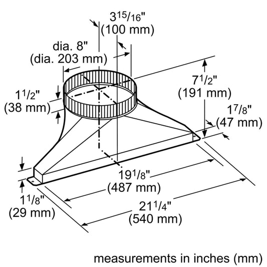 Bosch HDDSTRAN8 installation accessory