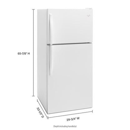 Whirlpool WRT318FMDW 30-inch Wide Top Freezer Refrigerator - 18 cu. ft.
