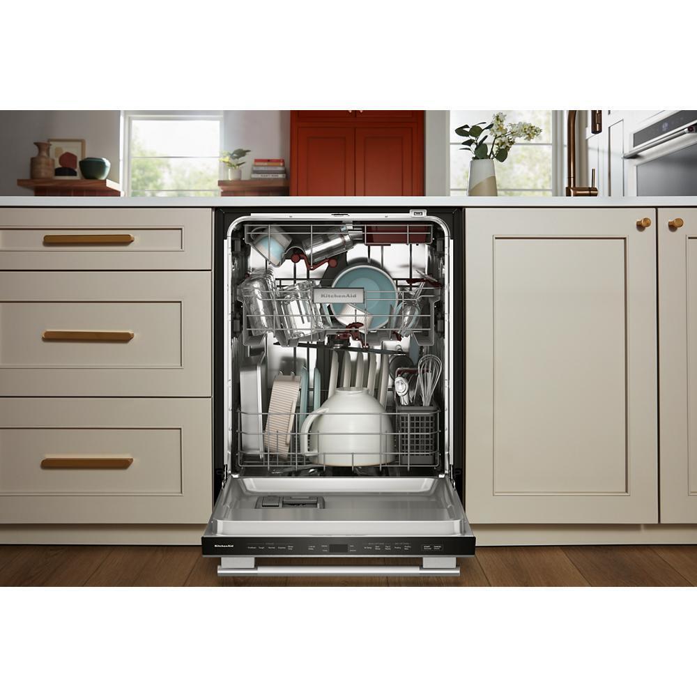 Kitchenaid KDTS434SPS 360(degree) Max Jets™ Third Rack Dishwasher with Stemware Shield and Stemware Clips, 44 dBA
