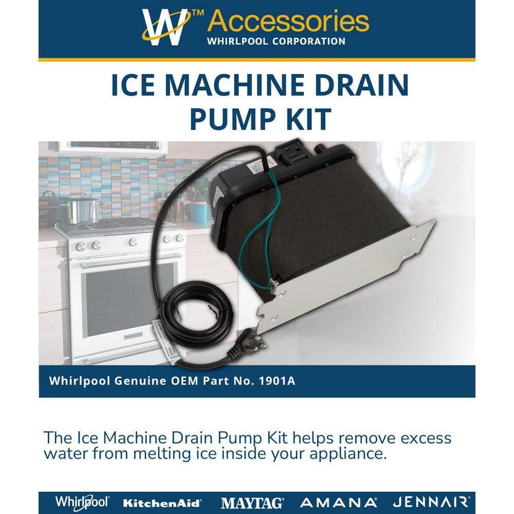 Maytag 1901A Ice Machine Drain Pump Kit, used with 50-lb ice makers, for excess water up to 10' H