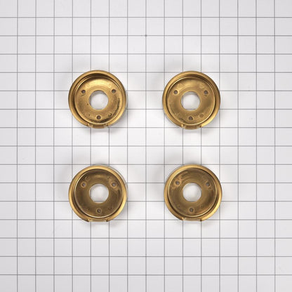 Kitchenaid W11323068 JennAir Bezel (Set of 4) for Rise-Style Commercial Range and Rangetop Knobs - Brass