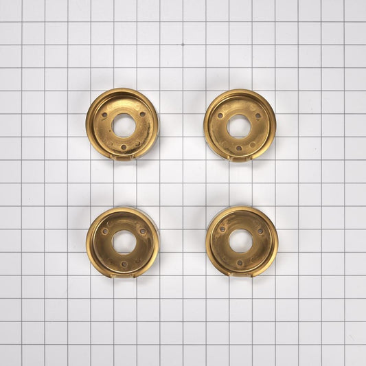 Kitchenaid W11323068 JennAir Bezel (Set of 4) for Rise-Style Commercial Range and Rangetop Knobs - Brass