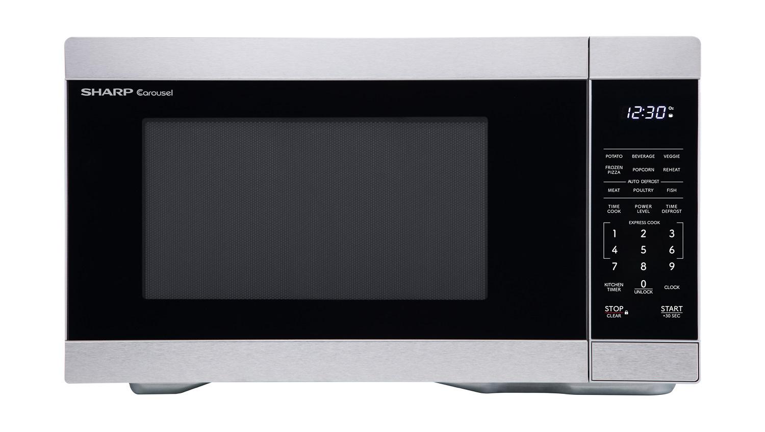 SMC1162KS Sharp 1.1 cu. ft. 1000W Stainless Steel Countertop Microwave Oven