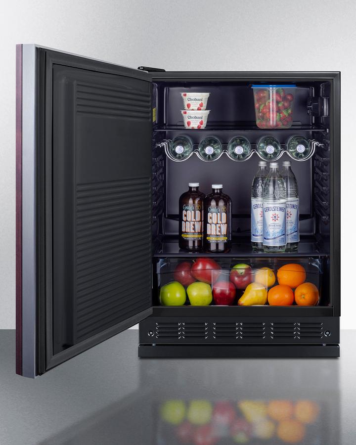 Summit FF708BLSSRSIFLHD 24" Wide All-refrigerator (panel Not Included)