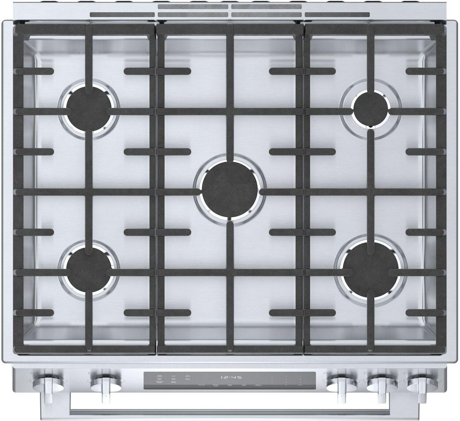 Bosch HGI8056UC 800 Series Gas Slide-in Range 30" Stainless Steel