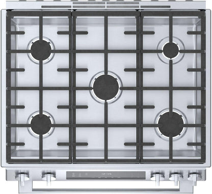 Bosch HGI8056UC 800 Series, Gas slide-in range, 30'', Stainless steel