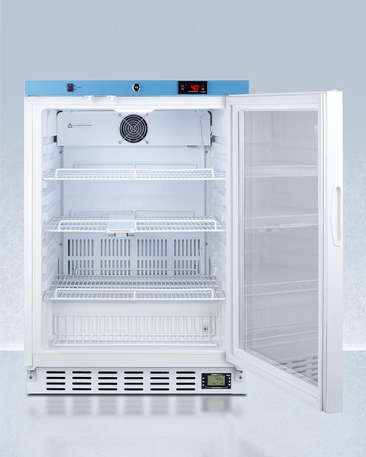 Summit ACR52GNSF456 24" Wide Built-in Medical Refrigerator, Certified To Nsf/ansi 456 Vaccine Storage Standard