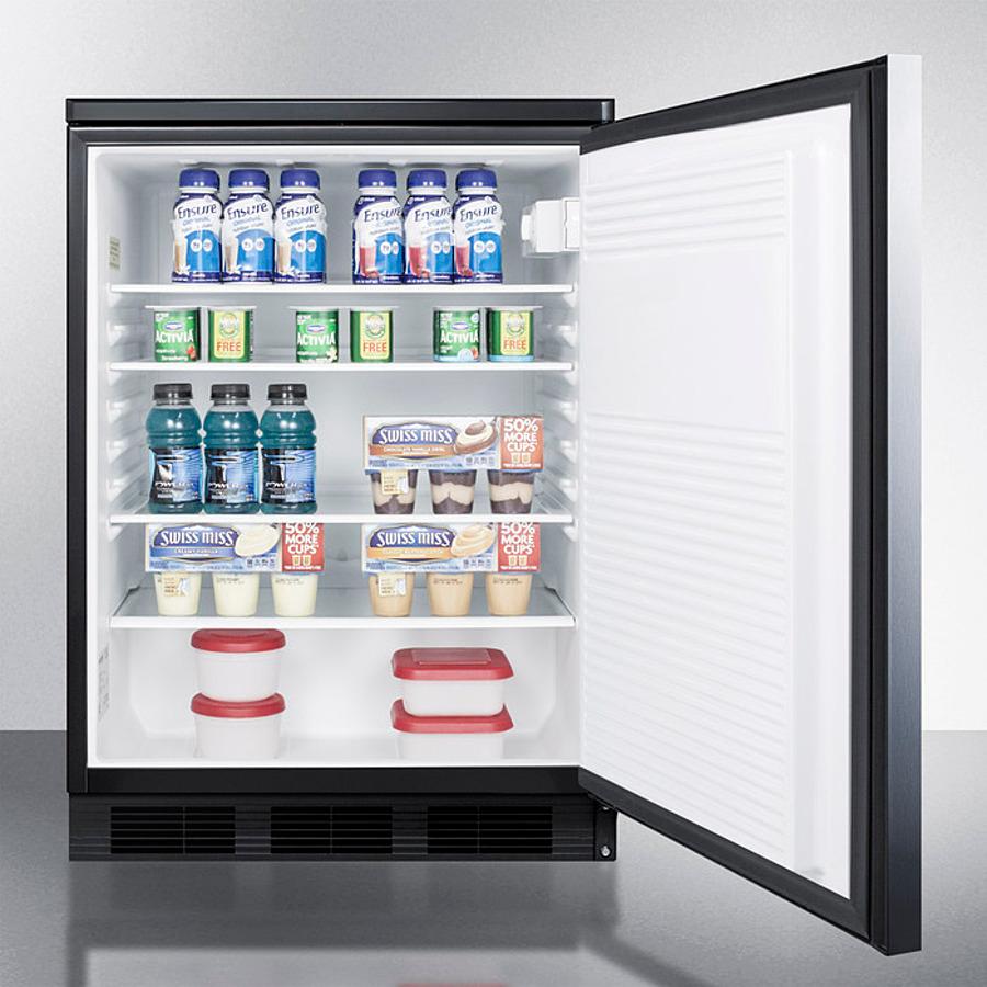 Summit FF7LBLKBISSHH 24" Wide Built-in All-refrigerator