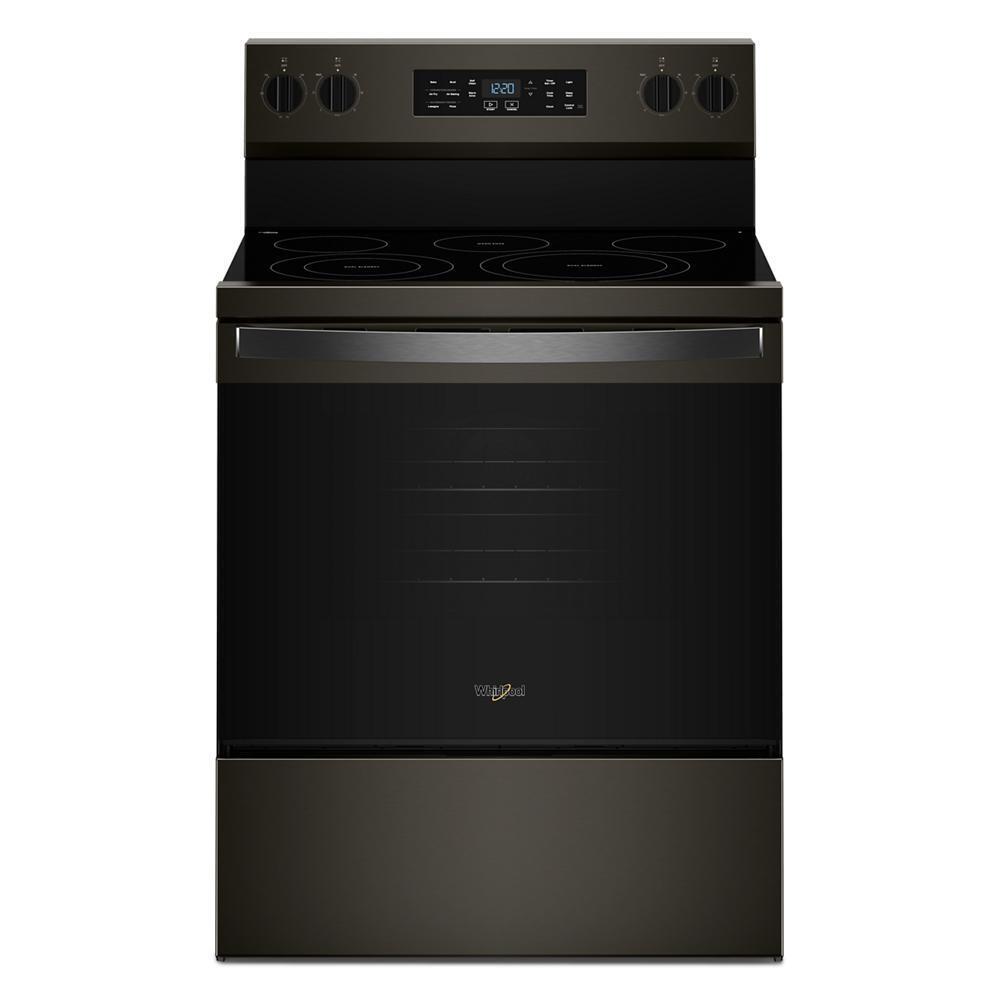 Whirlpool WFES5730SV 30-inch Electric Range with Air Cooking Technology