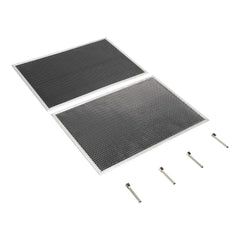 Whirlpool W10905735 36-IN Range Hood Charcoal Filter Kit - Silver (Includes Two 16 1/2-IN X 11 1/2-IN Charcoal Filters and Four Clips)