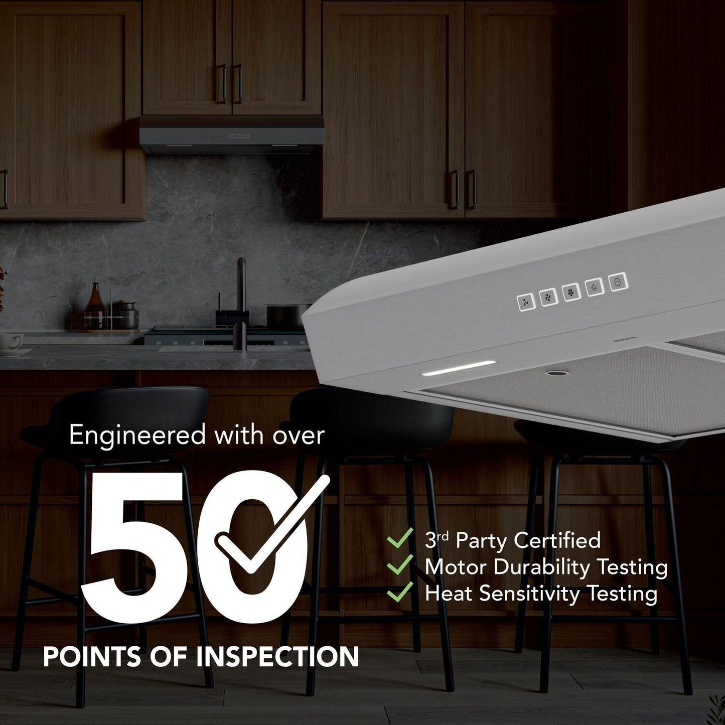 MTR2303SS Broan-NuTone 30-Inch Under Cabinet Range Hood, ENERGY STAR, 350 Max Blower CFM, Stainless Steel