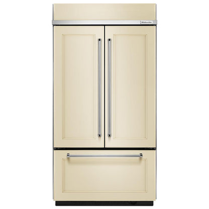 Kitchenaid KBFN502EPA 24.2 Cu. Ft. 42" Width Built-In Panel Ready French Door Refrigerator with Platinum Interior Design