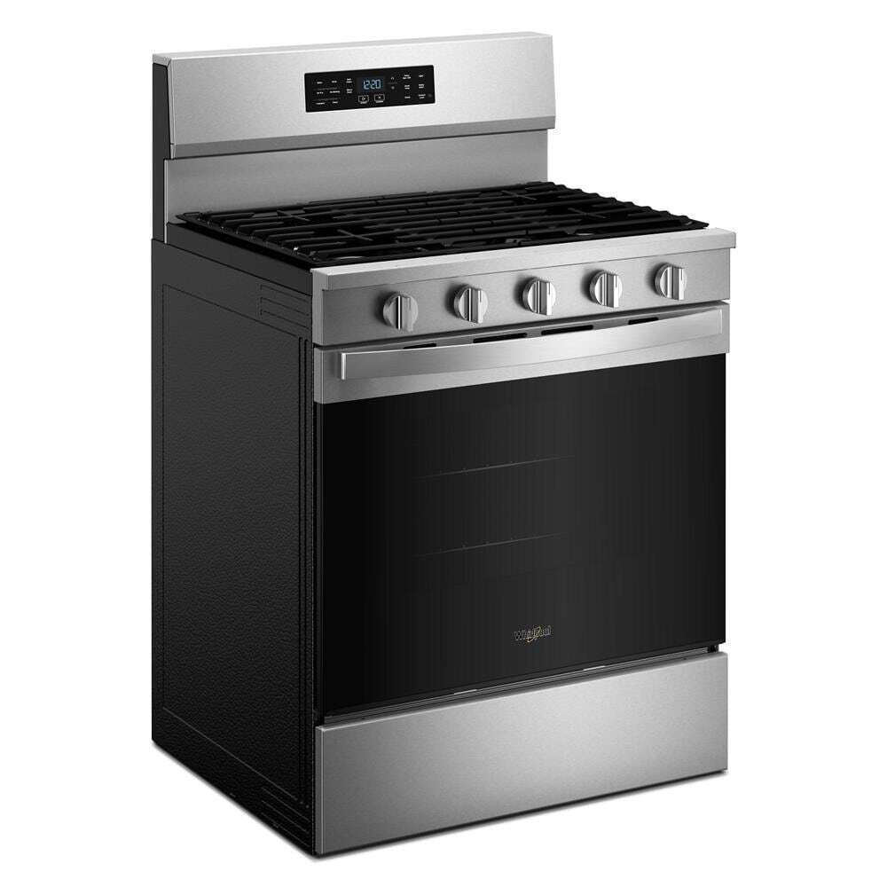 Whirlpool WFGS5730SZ 30-inch Gas Range with Air Cooking Technology and EZ-2-Lift™ Hinged Grates
