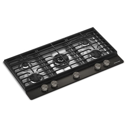 KCGK536SBE KitchenAid® 36 in. Gas Cooktop with 5 Burners and Integrated Wok Grate