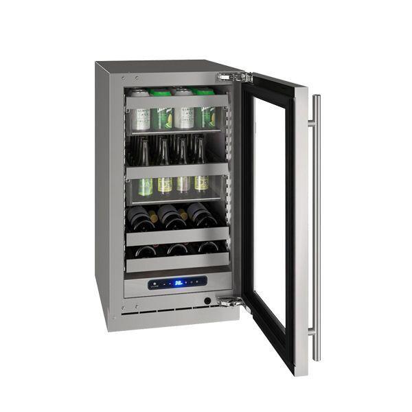 U-Line UHBV518SG51A Hbv518 18" Beverage Center With Stainless Frame Finish and Left-hand Hinge Door Swing and Lock (115 V/60 Hz)