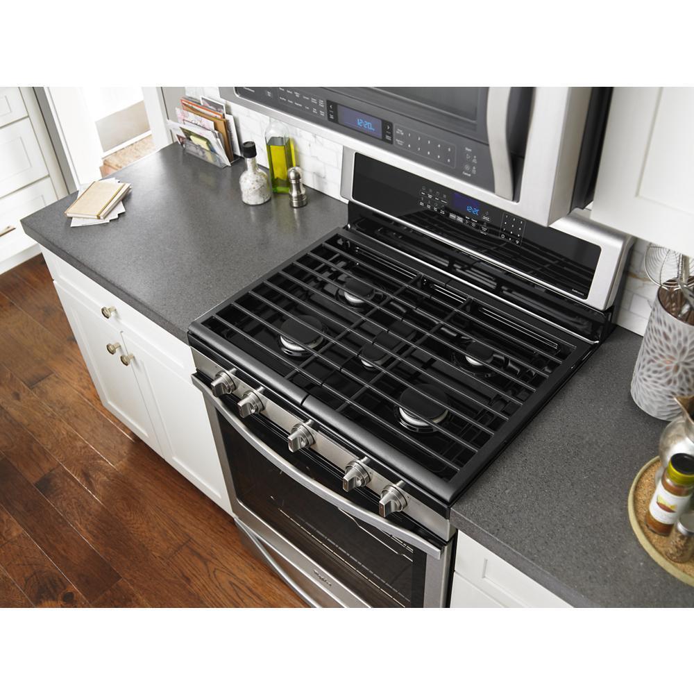 Whirlpool WFG770H0FZ 5.8 Cu. Ft. Freestanding Gas Range with Fingerprint-Resistant Stainless Steel