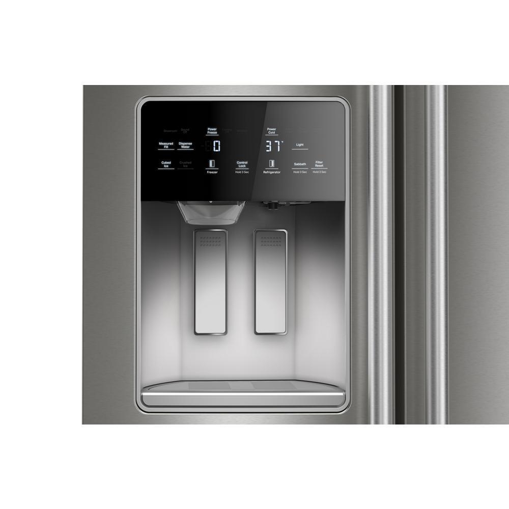 Maytag MRSC6636RZ 36-inch Wide Counter-Depth Side-by-Side Refrigerator with Arctic Blue Interior - 20.8 Cu. Ft.