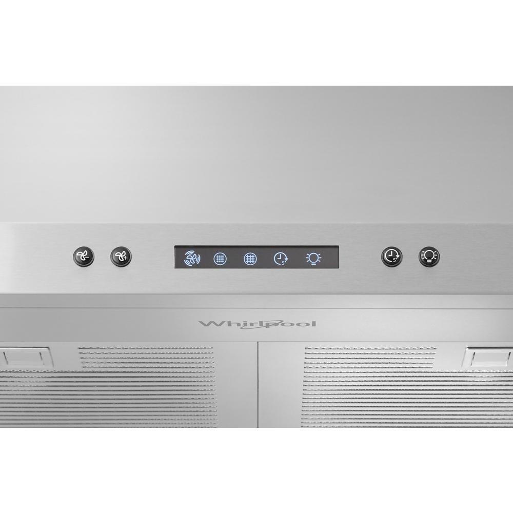 Whirlpool WVW93UC0LS 30" Chimney Wall Mount Range Hood with Dishwasher-Safe Grease Filters