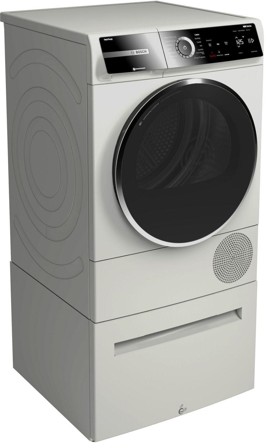 Bosch 800 Series Heat Pump Dryer Silver inox WQB245AXUC