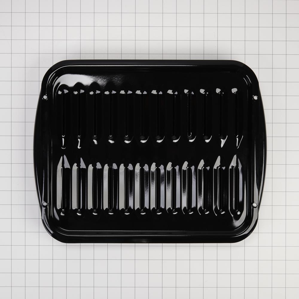 Maytag 4396923 Premium Range Porcelain Broiler Pan and Roasting Rack - Grey (Includes Pan and Grid)