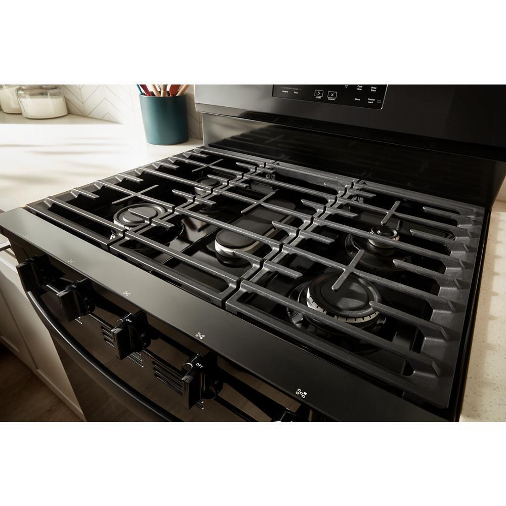 Whirlpool WFGS5030RB 30-inch Gas Range with Air Cooking Technology, No Preheat Air Fry and Air Baking and Self Clean