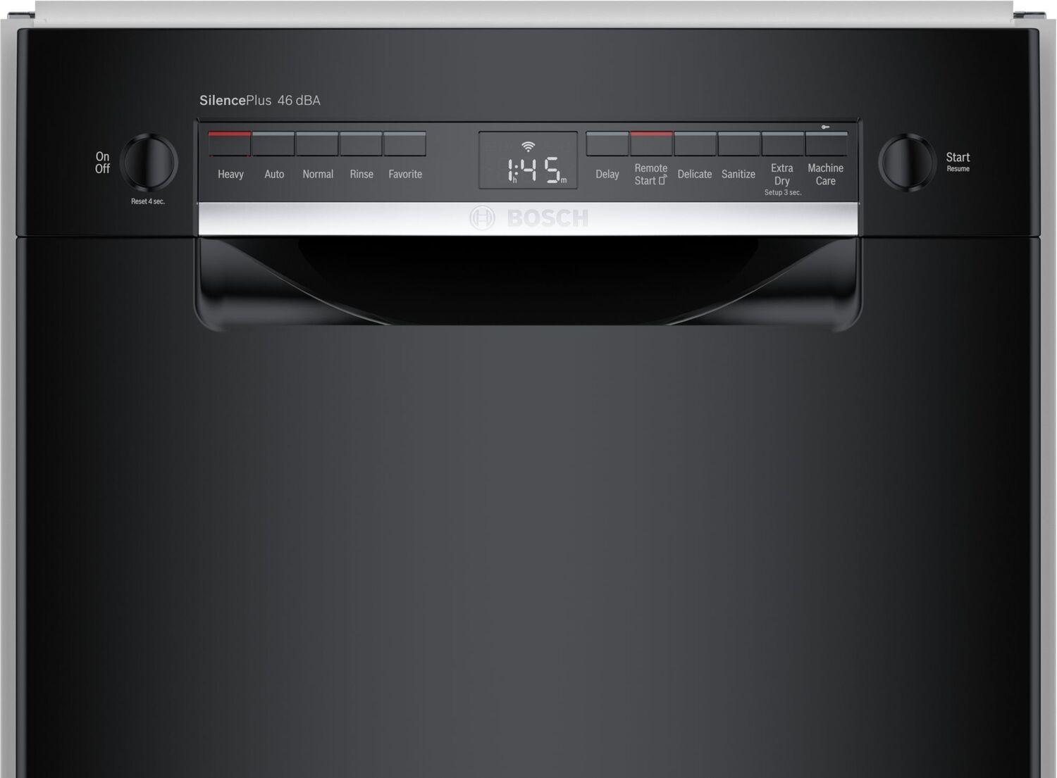 Bosch 300 Series Dishwasher 17 3/4" Black SPE53C56UC