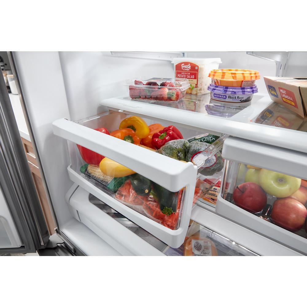 MRFF4136RZ Maytag® 36 Inch Wide French Door Bottom Mount Refrigerator with Max Cool Setting - 25 Cu. Ft.