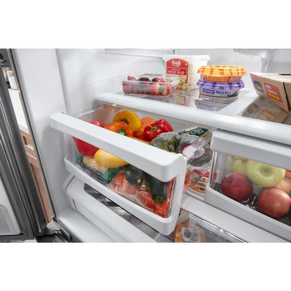 MRFF4136RZ Maytag® 36 Inch Wide French Door Bottom Mount Refrigerator with Max Cool Setting - 25 Cu. Ft.