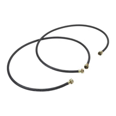 Whirlpool 8212641RP 5' Black Washer Inlet Hoses rated 1050 PSI with two female connections - 2 Pack