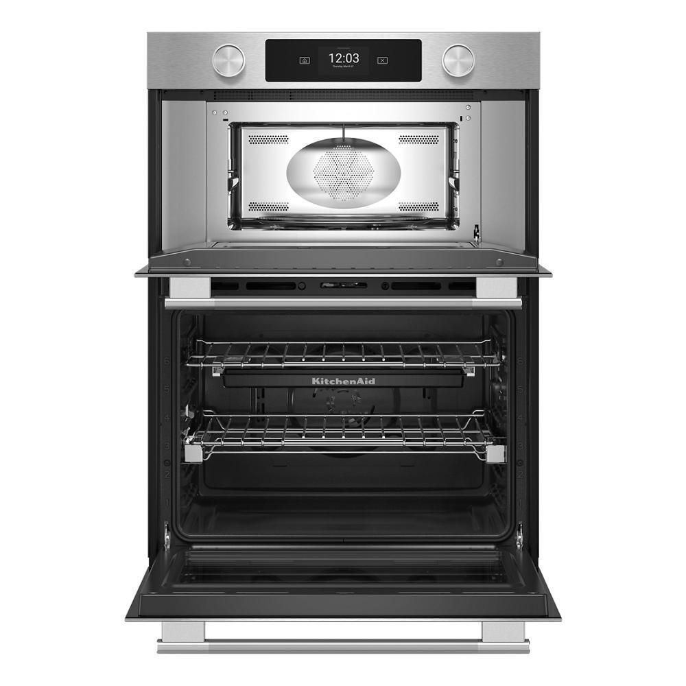 Kitchenaid KOEC930SPS 30-inch Smart Electric Combo Wall Oven with Intelligent Cooking Camera - PrintShield™ Finish