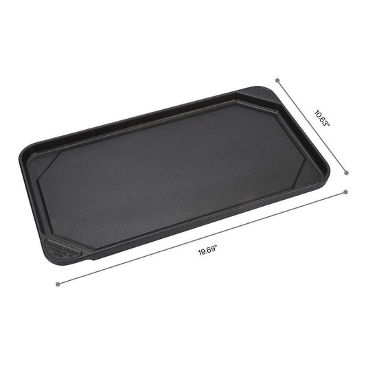 Maytag 4396096RB Range/Cooktop Griddle Non-Stick Cast Aluminum - Black for All 2-Burner Cooking Surfaces Except Induction (1-IN H X 19 1/2-IN W X 11-IN D)