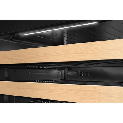 Kitchenaid KUWR524SJP 24" Undercounter Wine Cellar with Full-Extension Wood-Front Racks