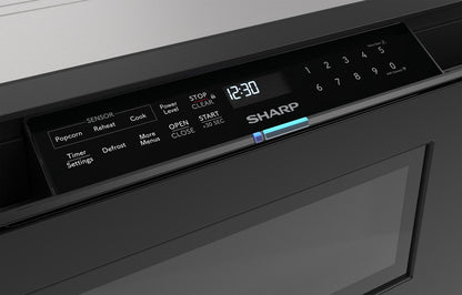 SMD2479MB Sharp 24 in. 1.2 cu. ft. Deco Series Built-In Smart Microwave Drawer™ Oven with Easy Wave Open in Black