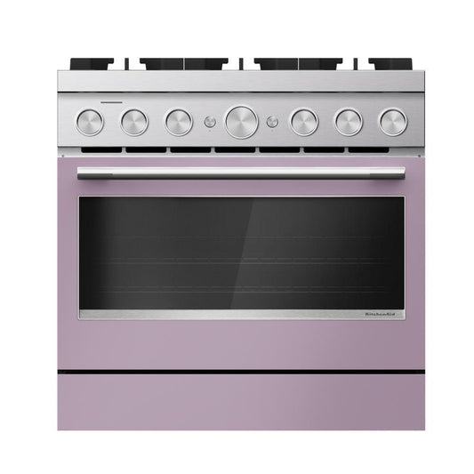 Kitchenaid KFDS936SWF 36-Inch 6 Burner Commercial-Style Dual Fuel Range with No Preheat Air Fry Mode