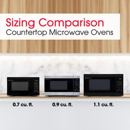 SMC0760KB Sharp 0.7 cu. ft. 700W Black Countertop Microwave Oven