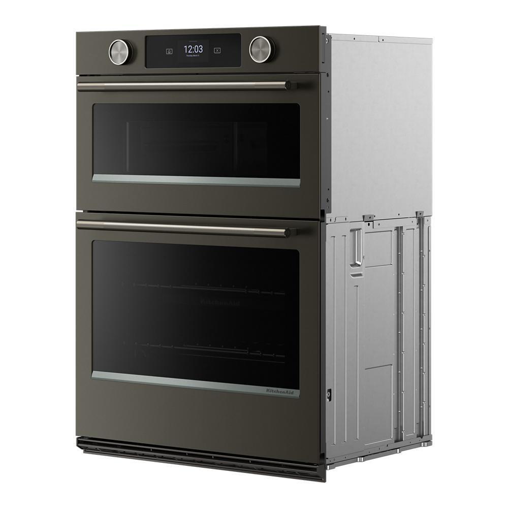 Kitchenaid KOEC930SBE 30-inch Smart Electric Combo Wall Oven with Intelligent Cooking Camera - Black Ore