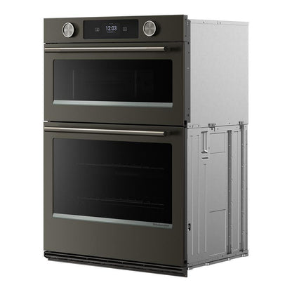 Kitchenaid KOEC930SBE 30-inch Smart Electric Combo Wall Oven with Intelligent Cooking Camera - Black Ore