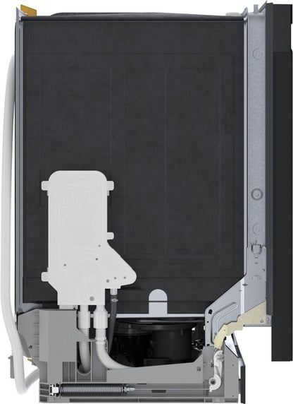 Bosch SHE41CM6N 100 Series, built-under dishwasher, 24'', Black