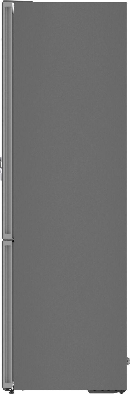 Bosch B24CB80ESB 800 Series, free-standing fridge-freezer with freezer at bottom, glass door, 24'', Black, Total No Frost