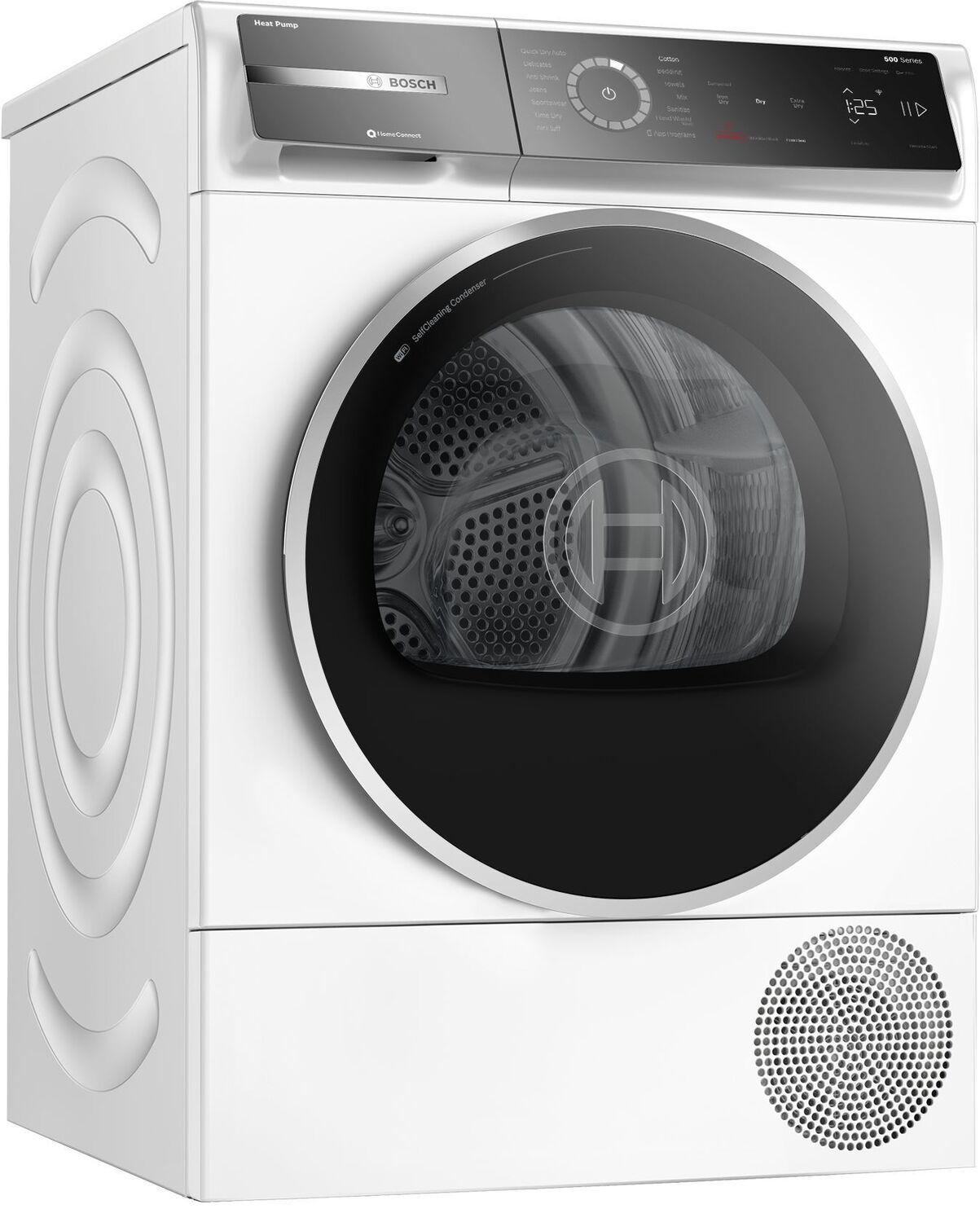 Bosch WQB245B0UC 500 Series, heat pump dryer, White