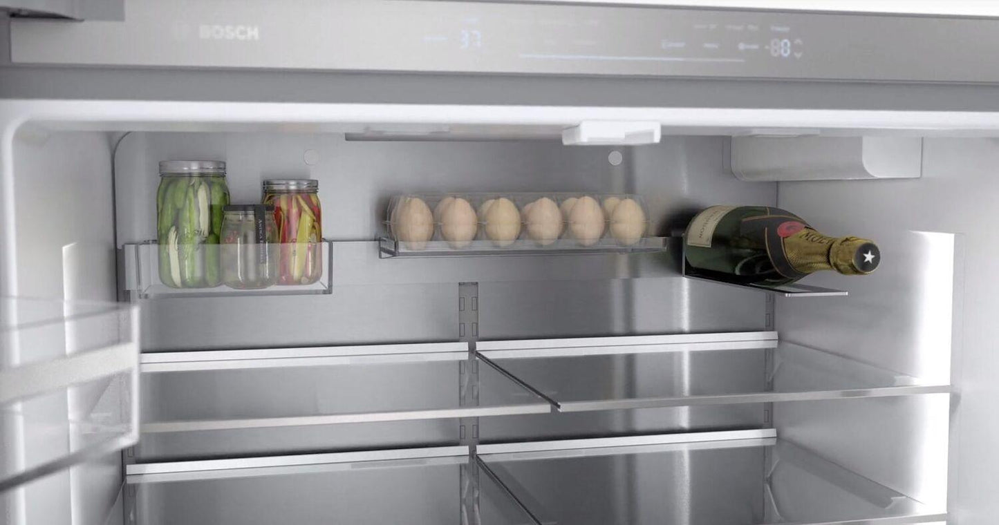 Bosch B36CL80ENS 800 Series, French Door Bottom freezer, multi door, 36'', Brushed steel (with anti-fingerprint)