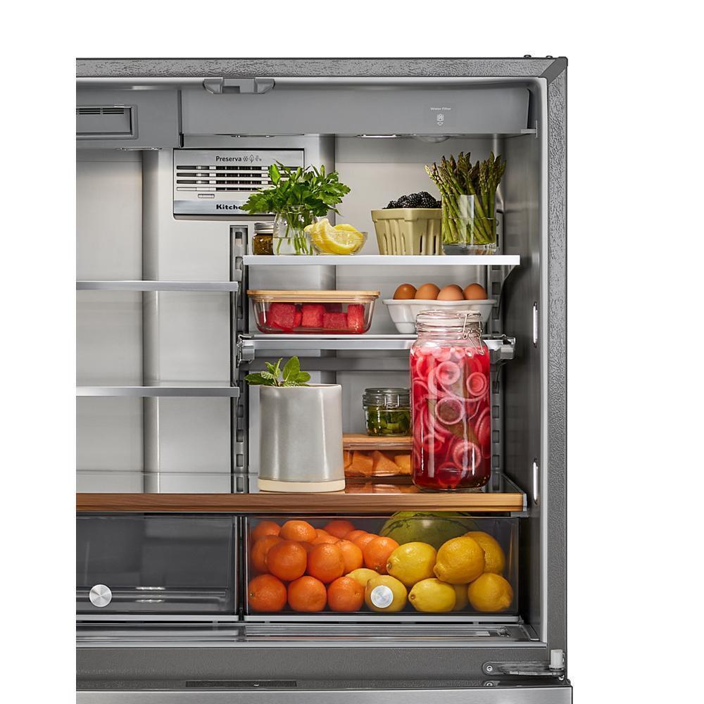 Kitchenaid KRMF536RPS 26.2 Cu. Ft. Multi-Door French Door Refrigerator with Platinum Interior